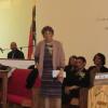 Mother Lovis Thomas gave words of thanks to church on behalf of the family.