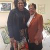 Takesha Murphy and Minister Geraldine Bryant at Sunday School before Black History Program